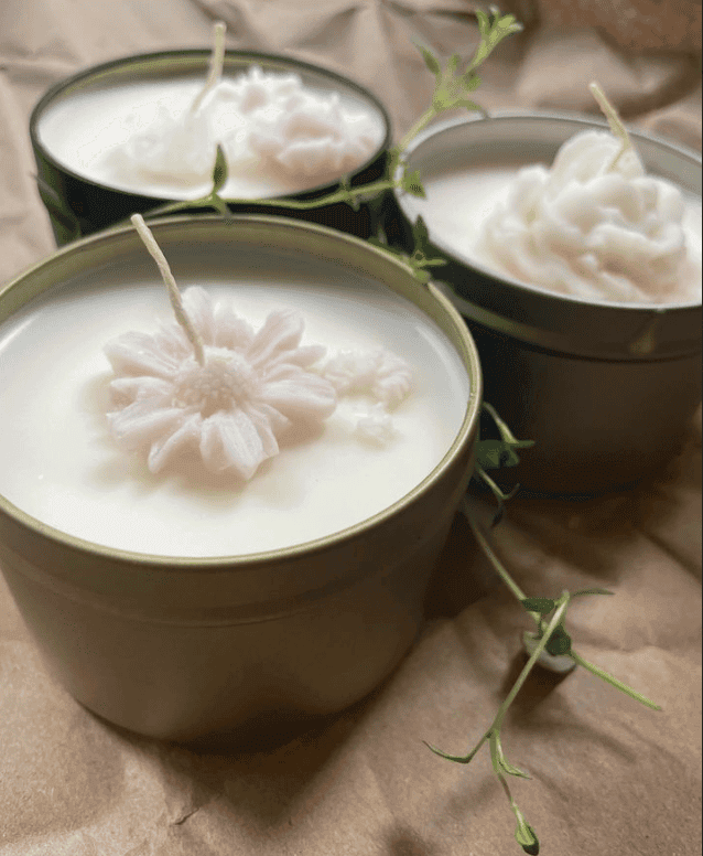 Botanical Aroma Candles in a charming tin