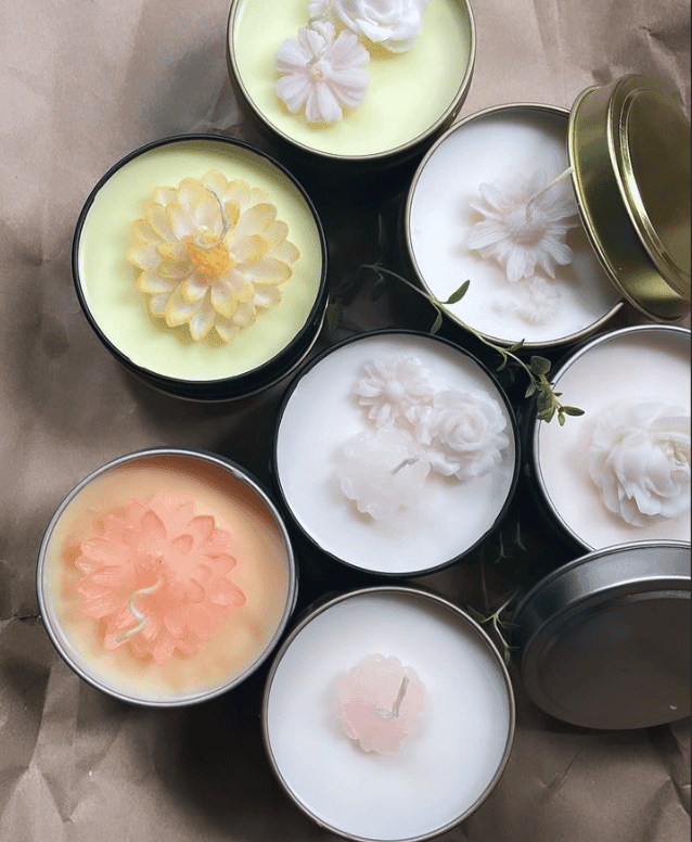 Botanical Aroma Candles in a charming tin