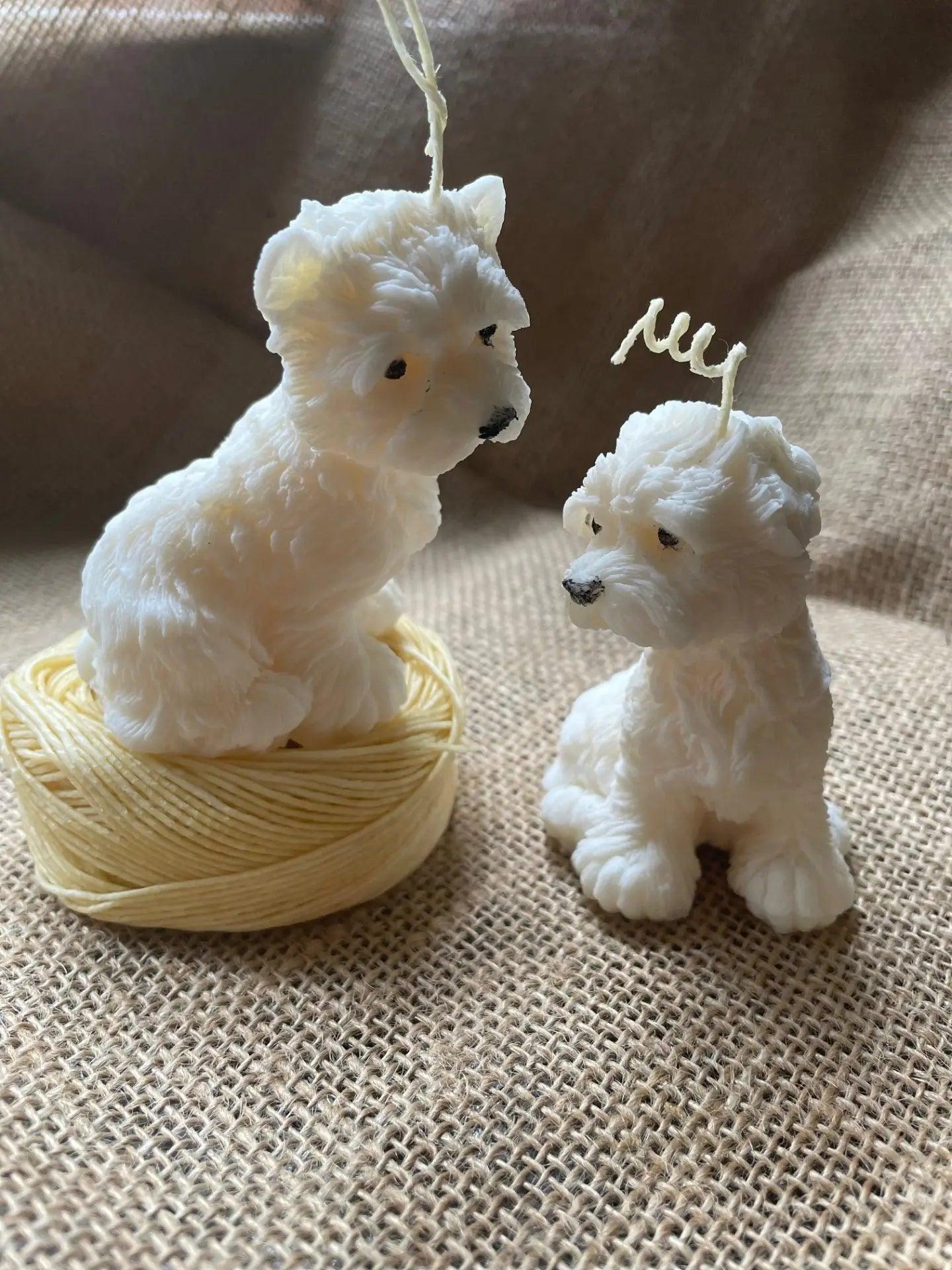 Cute Puppy Candles