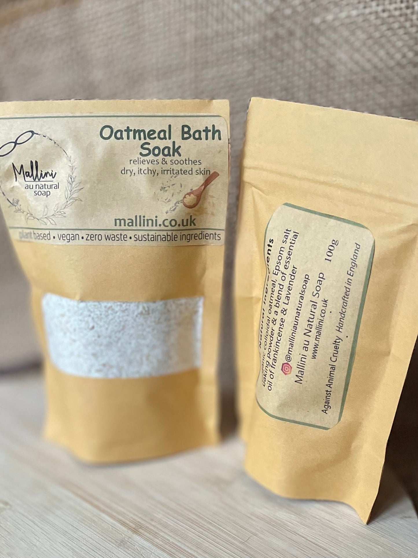 šOatmeal Bath Soak ā Soothing Relief for Itchy, Dry, and Sensitive Skin šFREE Muslin bag