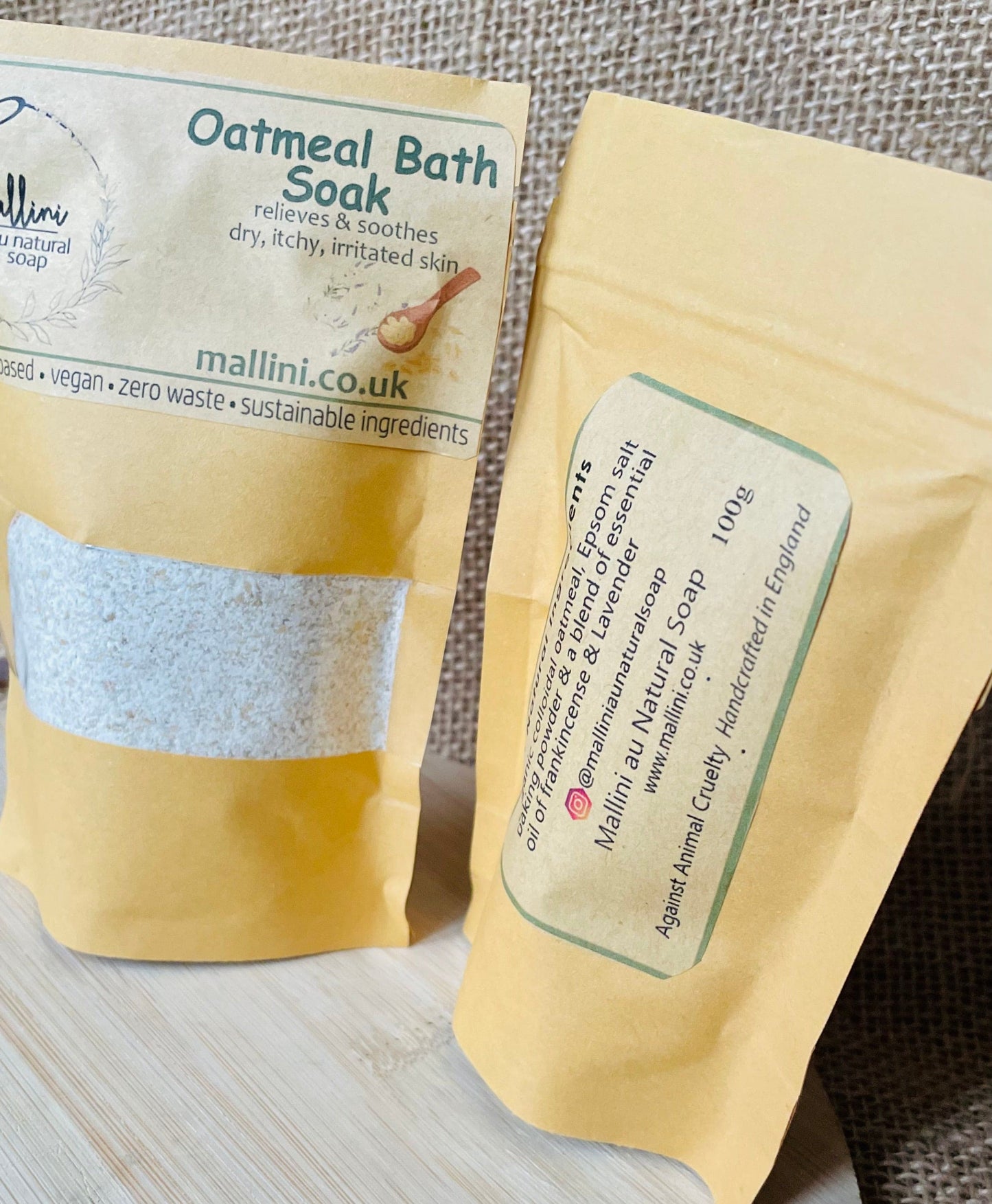 šOatmeal Bath Soak ā Soothing Relief for Itchy, Dry, and Sensitive Skin šFREE Muslin bag