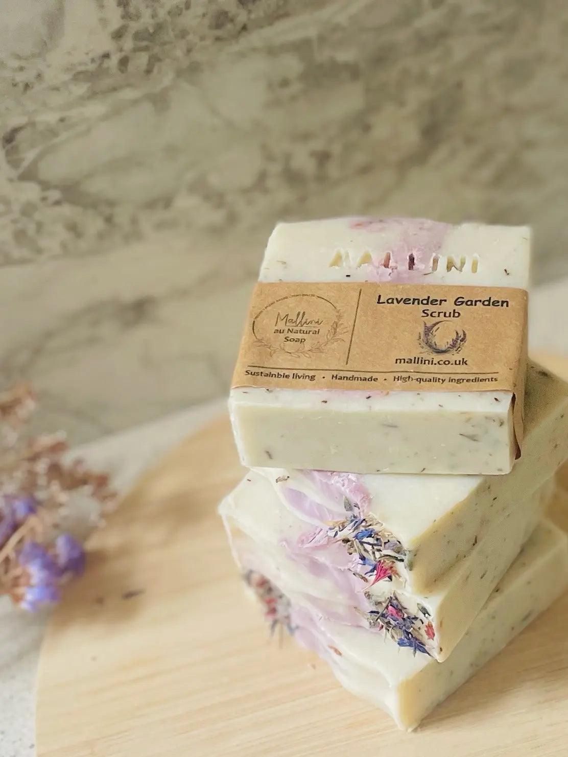 Lavender Scrub Soap display