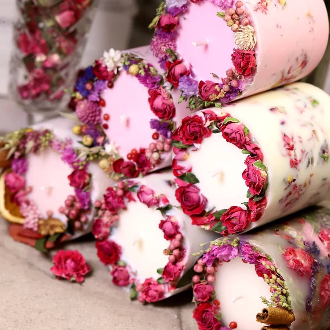 Women's Day Flower Candle