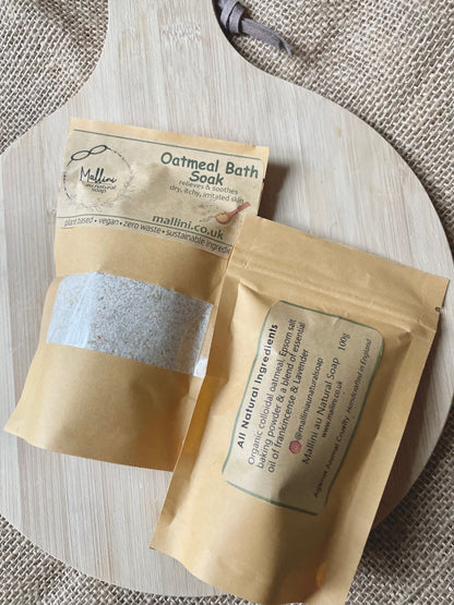 🌟Oatmeal Bath Soak – Soothing Relief for Itchy, Dry, and Sensitive Skin 🛁FREE Muslin bag