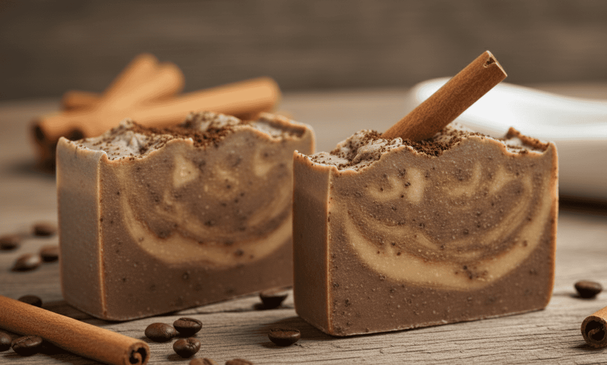 Coffee Cinnamon Latte Scrub Soap